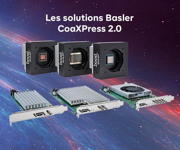 Basler élargit sa gamme de caméras et cartes CoaXPress 2.0