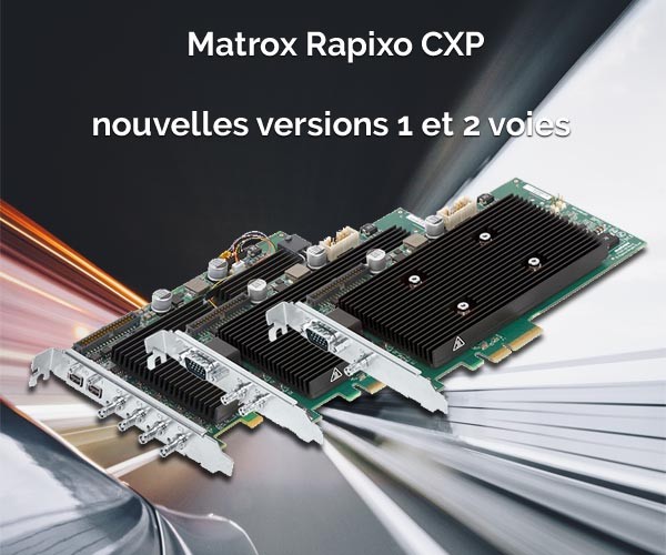 Cartes CoaXPress 2.0 à simple et double connexions